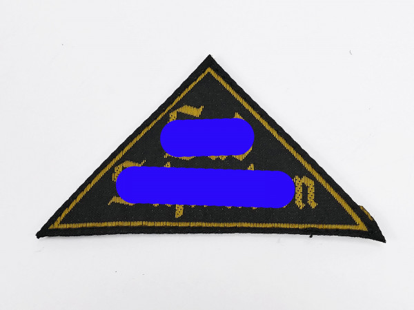 HJ area triangle " South Swabia " with RZM manufacturer's label on the back