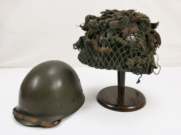 TYPE US WW2 M1 Helmet steel helmet with liner / chin strap helmet net camouflage material