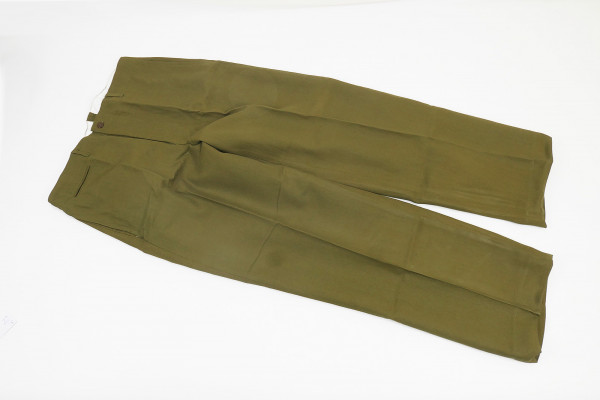 US WW2 M1937 Field Trousers M37 Mustard Field Trousers Wool - Size S