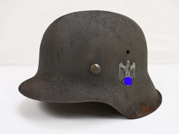 Wehrmacht DD steel helmet M42 EF64 with helmet lining size 57