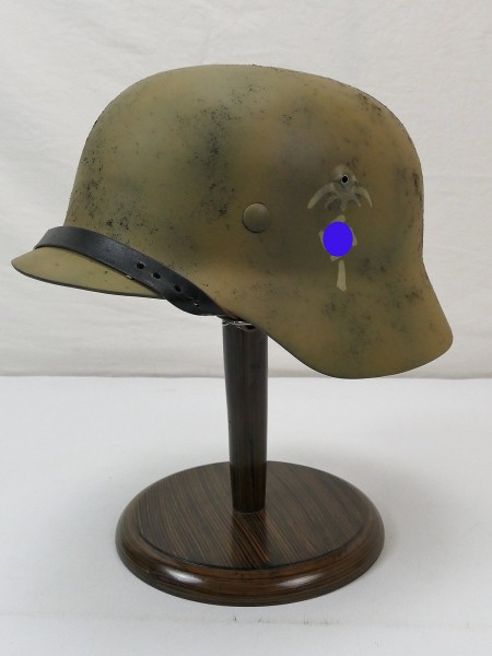 Wehrmacht Afrikakorps Steel Helmet M35 M40 PALME HK Rauhtarn Camouflage Helmet Gr.60 DAK