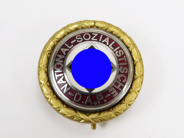 Variant Golden Badge of Honor Party Badge of the NSDAP Party on pin 3cm