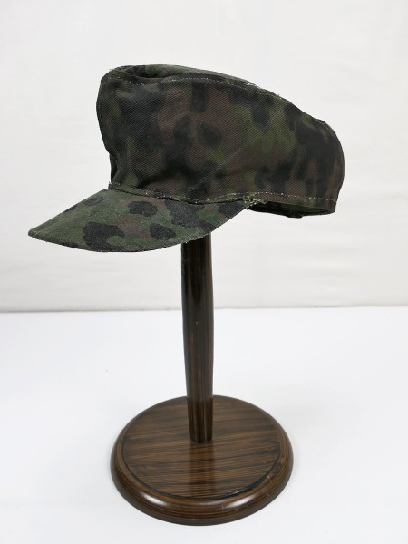Waffen SS front production mix sycamore smoke camouflage field cap size 59 camouflage cap from museum