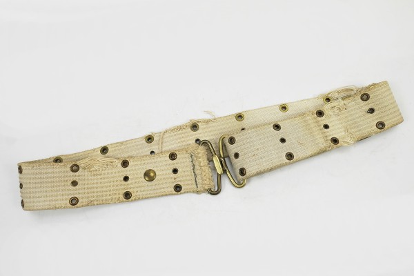 US WW2 MP Military Police Pistol Belt Belt white military police 115cm hole belt