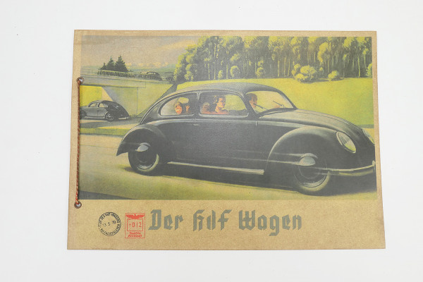 Vintage KDF car 1939 brochure Volkswagen Pretzel Beetle brochure advertising brochure