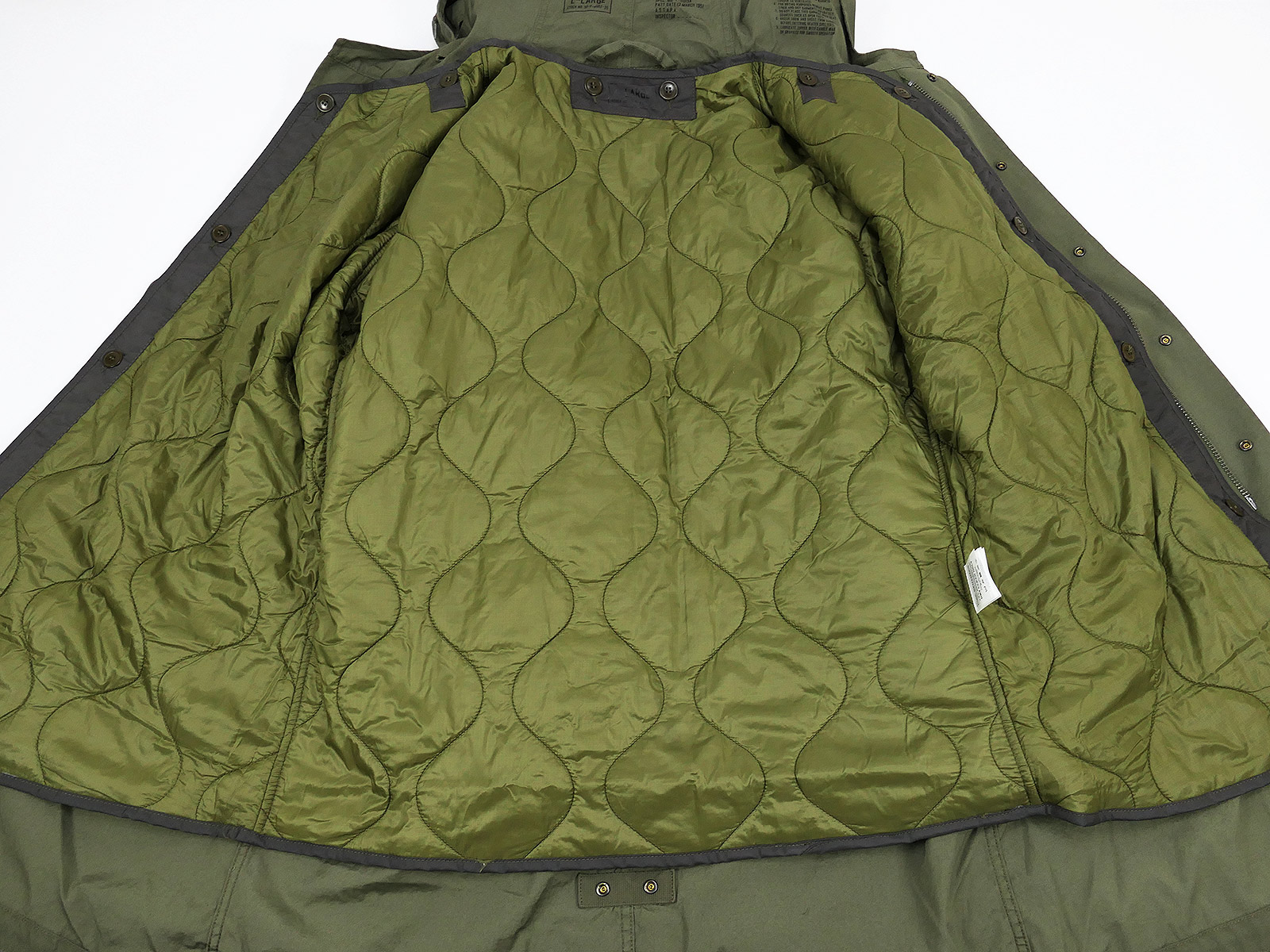 Vintage US M1951 shell parka hooded parka M51 with lining