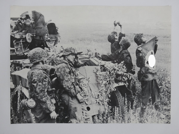 Poster / Picture 3,7cm Flak gun on self-propelled gun mount / 2nd SS Panzer Division DAS REICH (40x30cm)