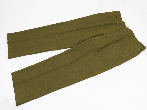 Single piece - US M1937 Field Trousers M37 Mustard Field Trousers Wool ANTZ W42 L32 with measurements