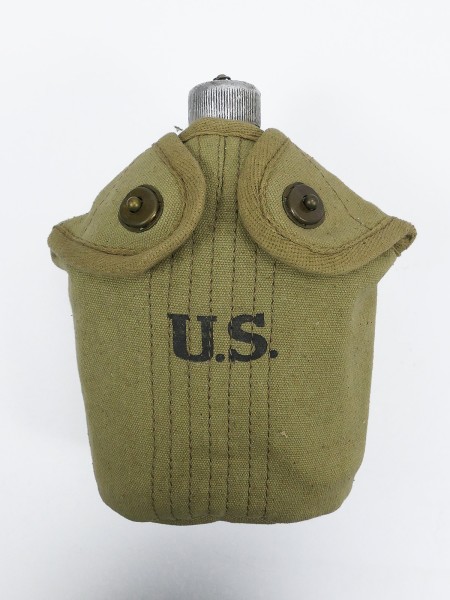 #02 Set US ARMY canteen (original) with mug and canteen cover