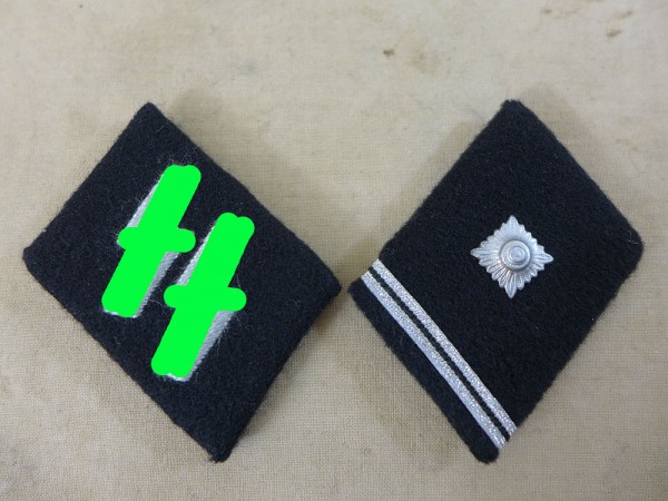 Waffen Elite collar mirror SS Scharführer (Unterfeldwebel)