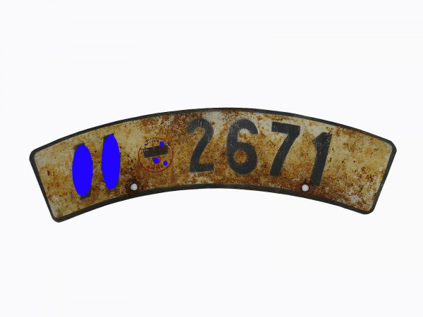 #J/ Waffen SS EINZEL Motorrad Gespann license plate license plate Wehrmachtsgespann BMW Zündapp