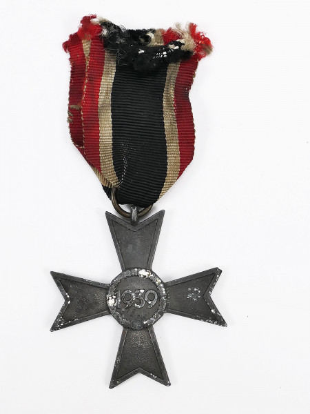 Original War Merit Cross 2nd class without swords KVK 1939 on ribbon