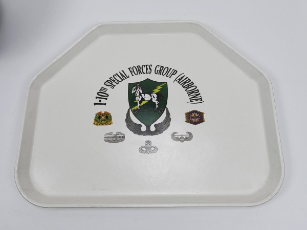 US Army Canteen Meal Tray Canteen Tableware 1-10th Special Forces Group Airborne 10th SF