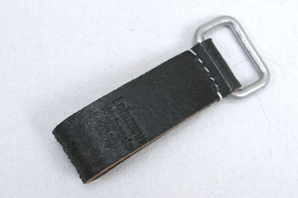Wehrmacht Leather Belt Loop black 1940 Leather Loop for Carrying Y-Strap A-frame