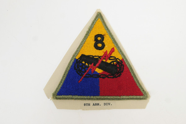 US ARMY WW2 Patch Sleeve Badge 8th Armored Division Panzer Division 1941-1947