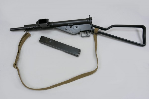 GB ARMY WW2 Sten MP MKII Submachine Gun Deco Model Film Gun Antique Finish with Carrying Strap