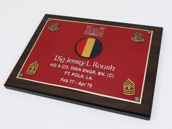 US Army Commemorative Plaque Wall Plaque Give Away Award Ranger 21st Vietnamese Ranger BN. 1969