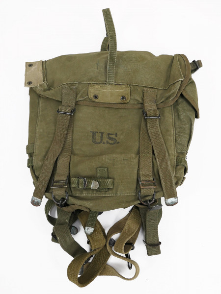 US Army WW2 Field Pack Combat Rigger made 1944 with Suspenders combat bag