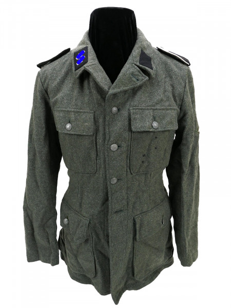 Waffen SS field blouse uniform tailor front production last edge