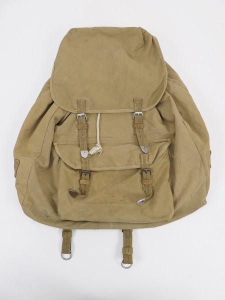 WW2 Luftwaffe Original Tropical Web Backpack Africa Corps with Carrier Name