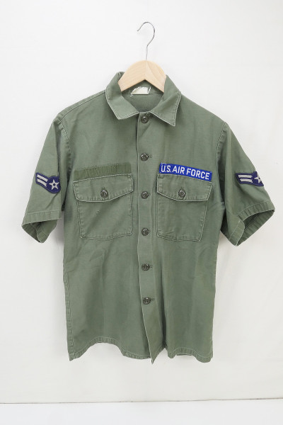 US Army Shirt Vietnam Utility Cotton Sateen OG-107 15½ x 35 Field Shirt 1972