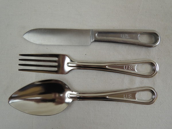 US Army cutlery cutlery SEMS 1942 dinner set knife fork spoon