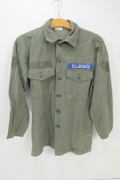 US Army Shirt Vietnam Utility Cotton Sateen OG-107 15½ x 35 Field Shirt 1974