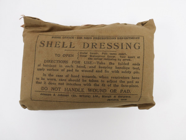 1938 Original British dressing pack WW2 Shell Dressing Large