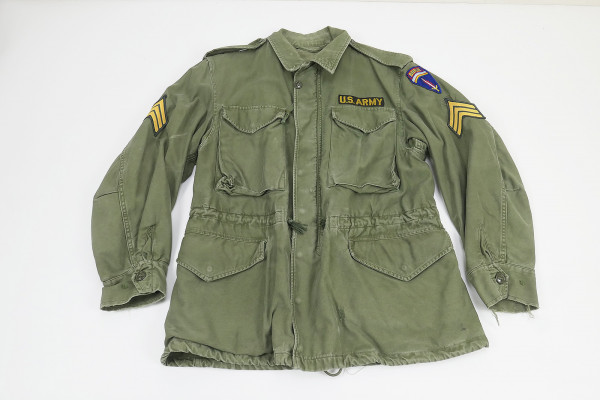 US Army M1951 Field Jacket olive M51 Field Jacket Korea Vietnam Era - Medium