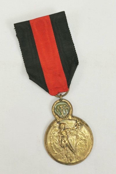 Belgium Yser medal 1914 on ribbon