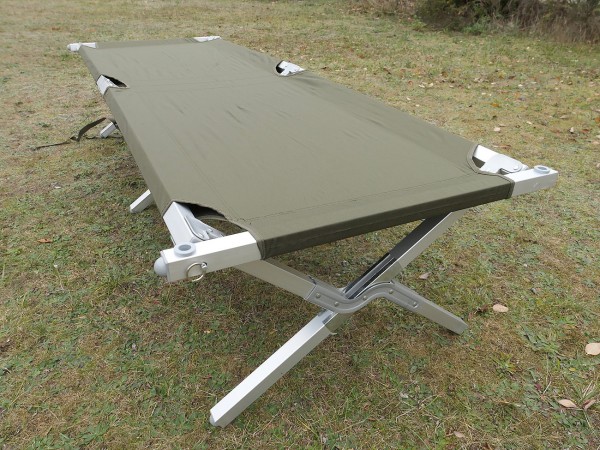 MILTEC US camp bed ALU stable folding bed Camp Cot Folding Outdoor Camping