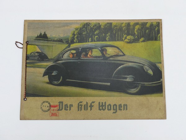 Vintage KDF car 1939 brochure Volkswagen Pretzel Beetle brochure advertising brochure