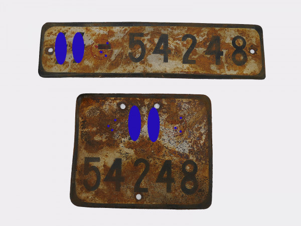 Waffen SS set license plate KFZ license plate Kübelwagen VW82 Schwimmwagen VW166