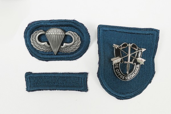 US Parachute Jump Wing oval - Beret Patch - Candy Bar Special Forces 19th SFG (A)