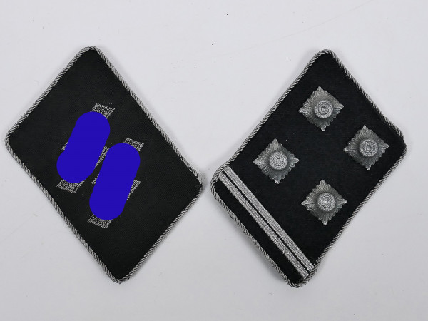 Single pair of SS rank insignia / collar patch Obersturmbannführer