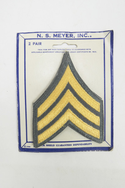 VIETNAM 1966 2x pair of original US Ranks rank insignia - Sergeant - Uniform rank insignia