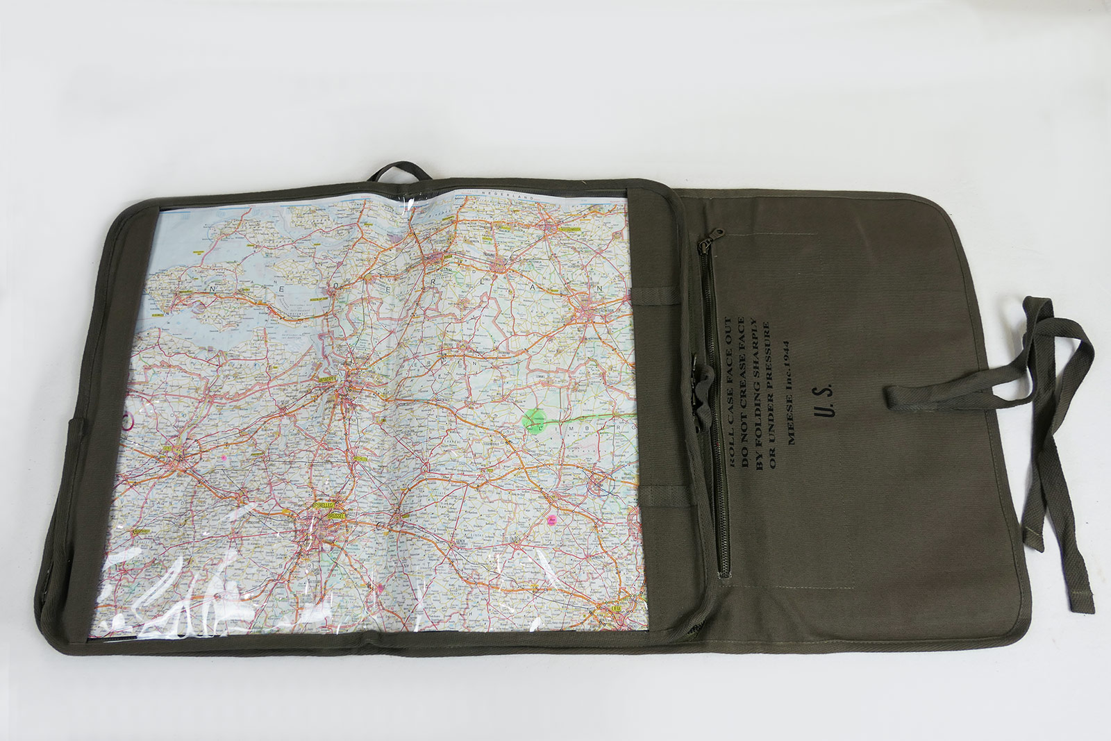 US ARMY CANVAS MAP CASE Custodia Carte Willys Jeep MB m201 Hotchkiss FORD GPW 