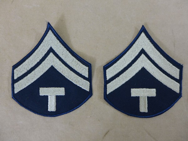 US ARMY WW2 Ranks Rank Badge T/5 Technician 5th grade Uniform Rank Badge