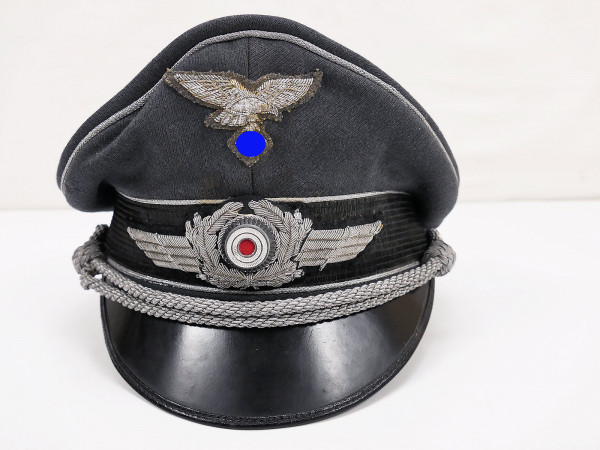 Original WK2 peaked cap Luftwaffe officer pilot