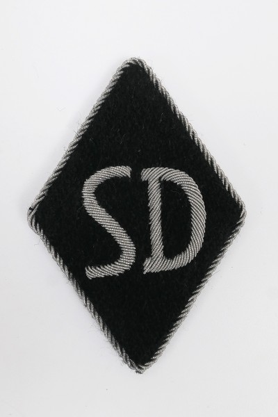 SD diamond sleeve diamond officer black silver thread