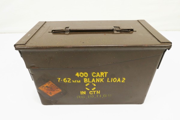 GB Ammo Box 7.62mm MK1 400 Rounds ammunition box 1969