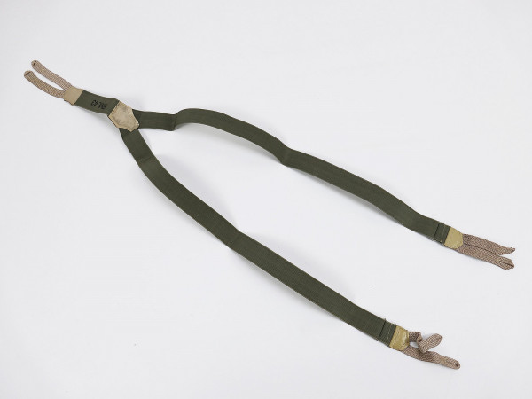 Wehrmacht Elite OLIVE suspenders for field trousers bml 43 / cream