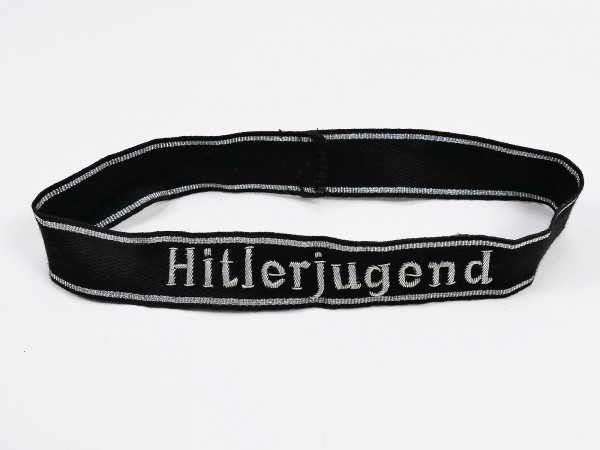 HJ sleeve band HITLERJUGEND for leaders Hand stitched