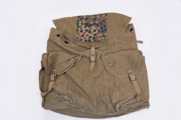 TYP Wehrmacht large DAK backpack tropics with attached splinter camouflage bag