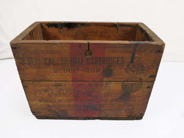 Original US ARMY WW2 ammo box Ammo Cal .30 cartridges wooden box