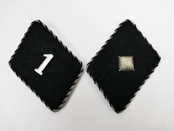 General SS rank insignia / collar patch 1st SS Standarte Munich from 1933 Scharführer