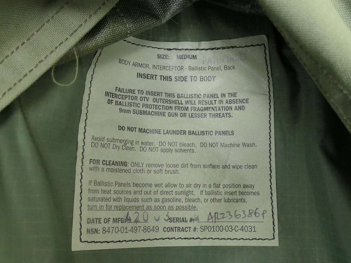 Previously Issued X-Large 3-Color Desert Body Armor
