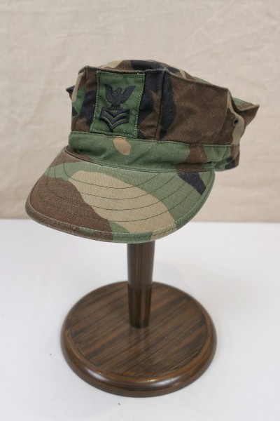 US ARMY NAVY Cap Utility Woodland Camouflage Ripstop Fieldcap Small