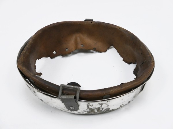 #18 spare part steel helmet lining M35 original ALU ring size 57 metal and leather processing W.Z. 193