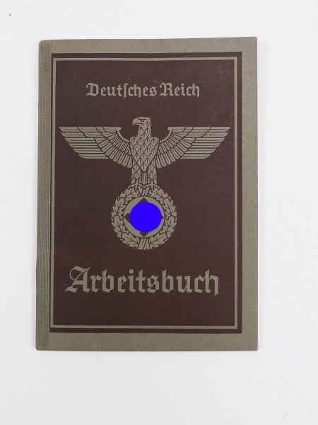 Original workbook /M German Reich with entries